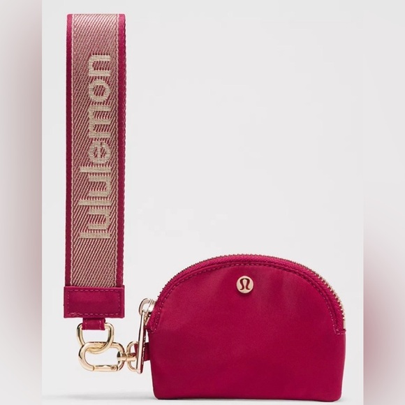 Lululemon Athletica NWT Metallic Wordmark Dual Pouch Wristlet - Picture 5 of 6